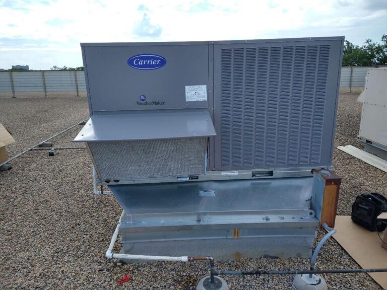 HVAC air conditioner unit installed outside home for HVAC SEO marketing guide