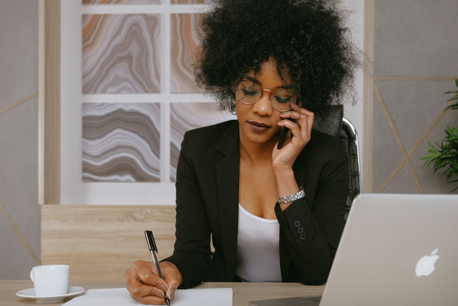 Business owner taking a customer inquiry call generated from a Google search
