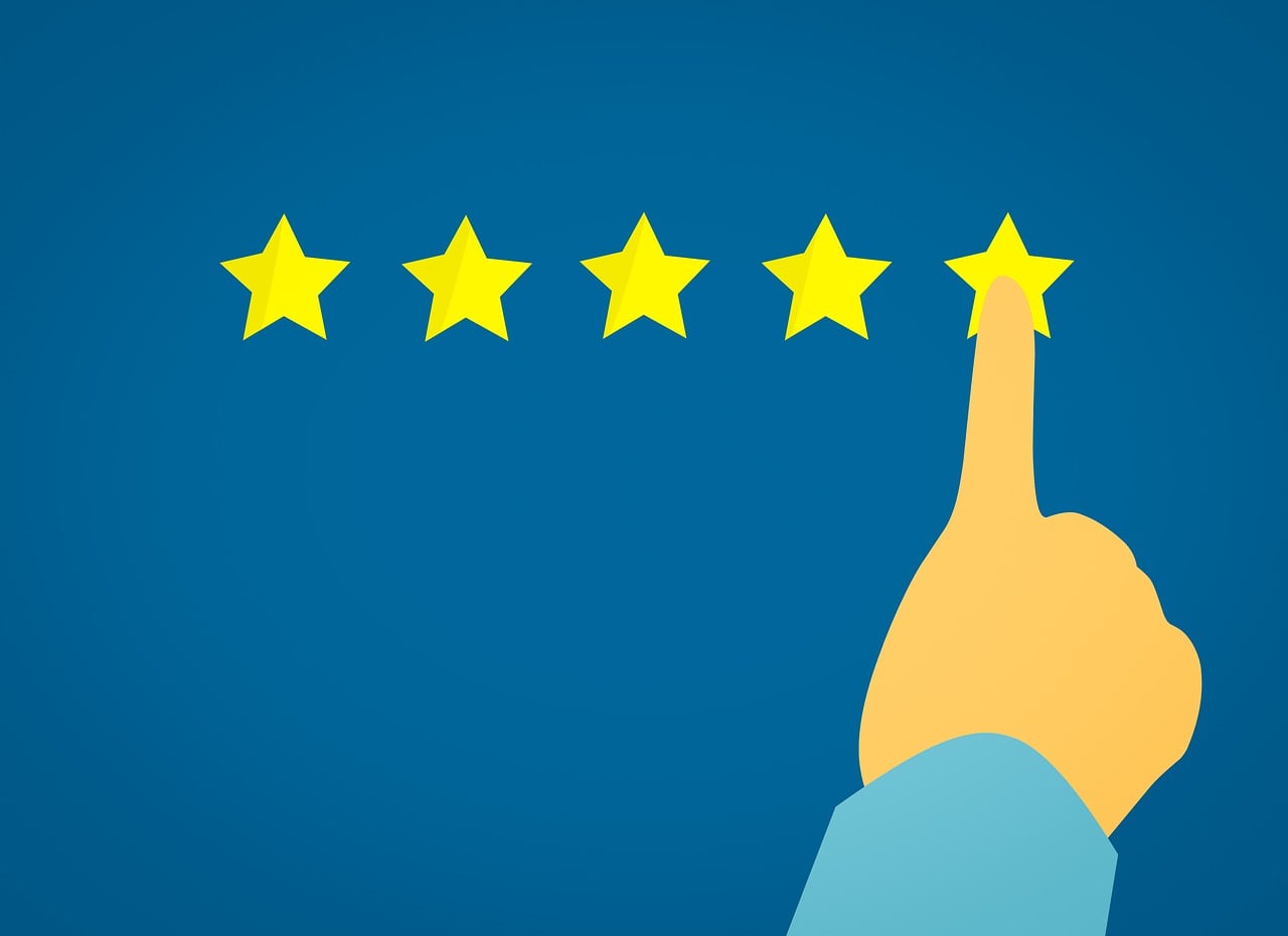 five star Google reviews for electrician business local SEO